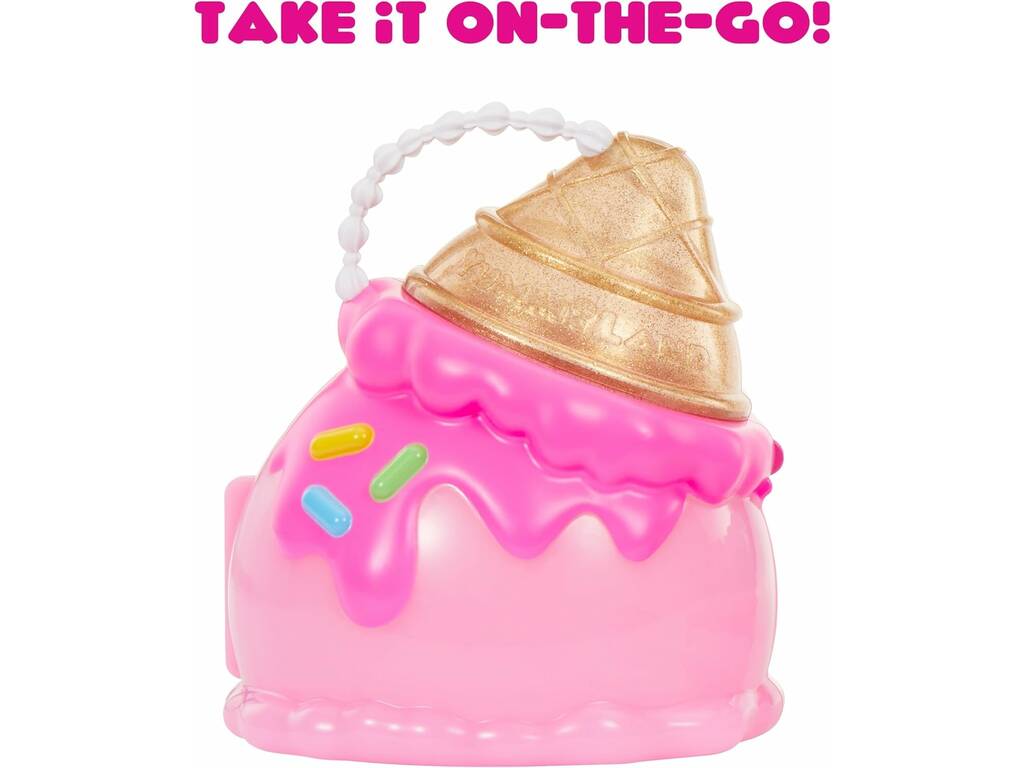 YummiLand Necessaire de Beleza Gelado com Boneca Bianca Bubblegum Exclusiva e Acessórios