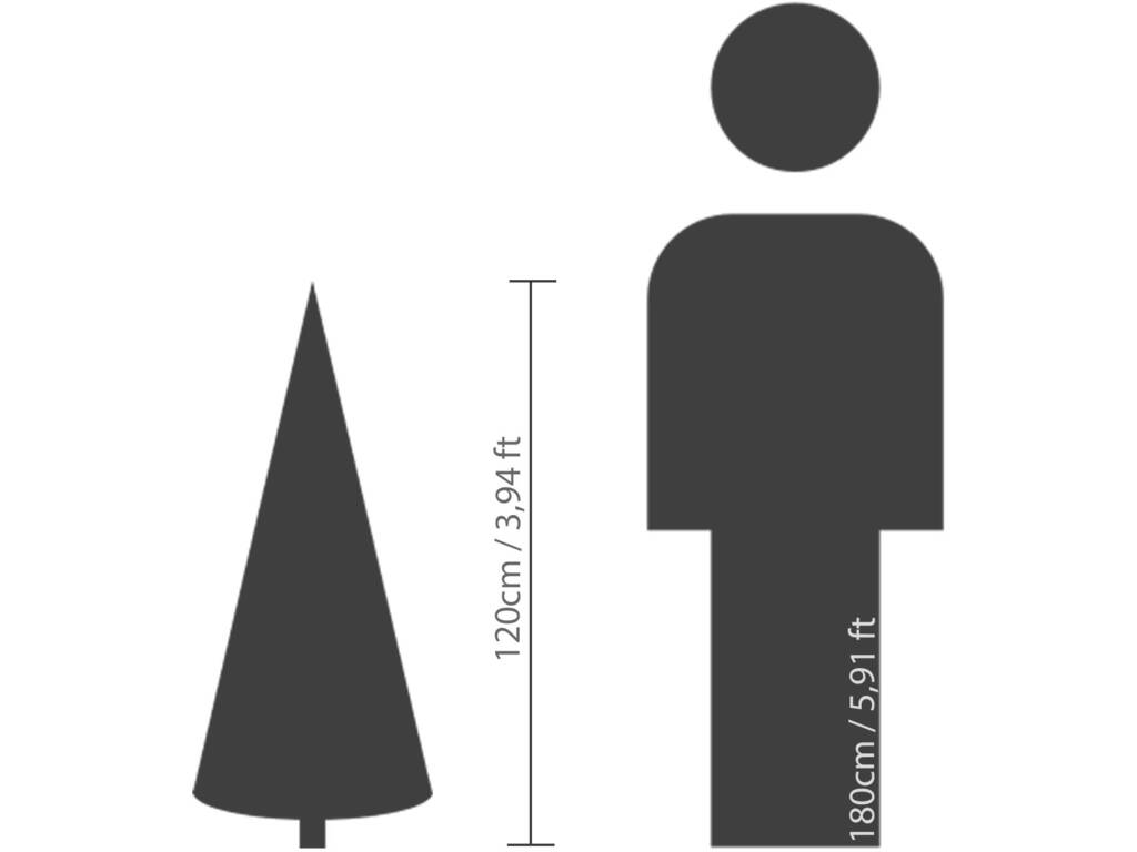 Sapin de Noël Imperial Pine de 120 cm avec 220 branches Everlands