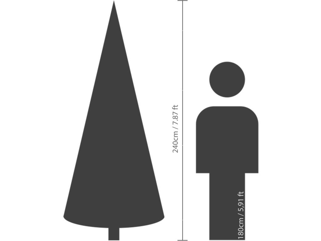 Sapin de Noël Imperial Pine de 240 cm avec 980 branches Everlands