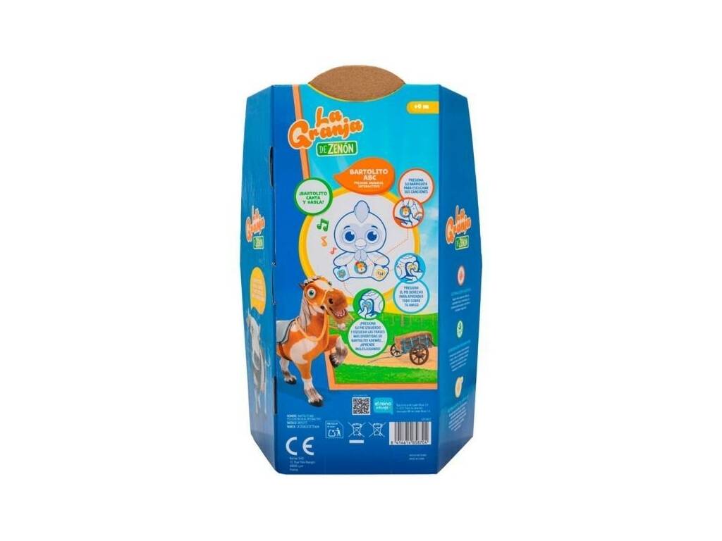 La Granja de Zenón Peluche Bartolito ABC de 30 cm con Frases