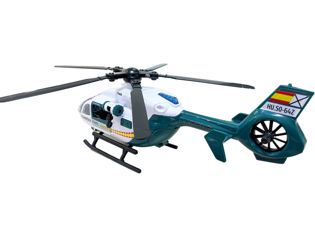 Dickie Toys Hélicoptère Airbus de la Garde civile de 36 cm avec lumière et sons