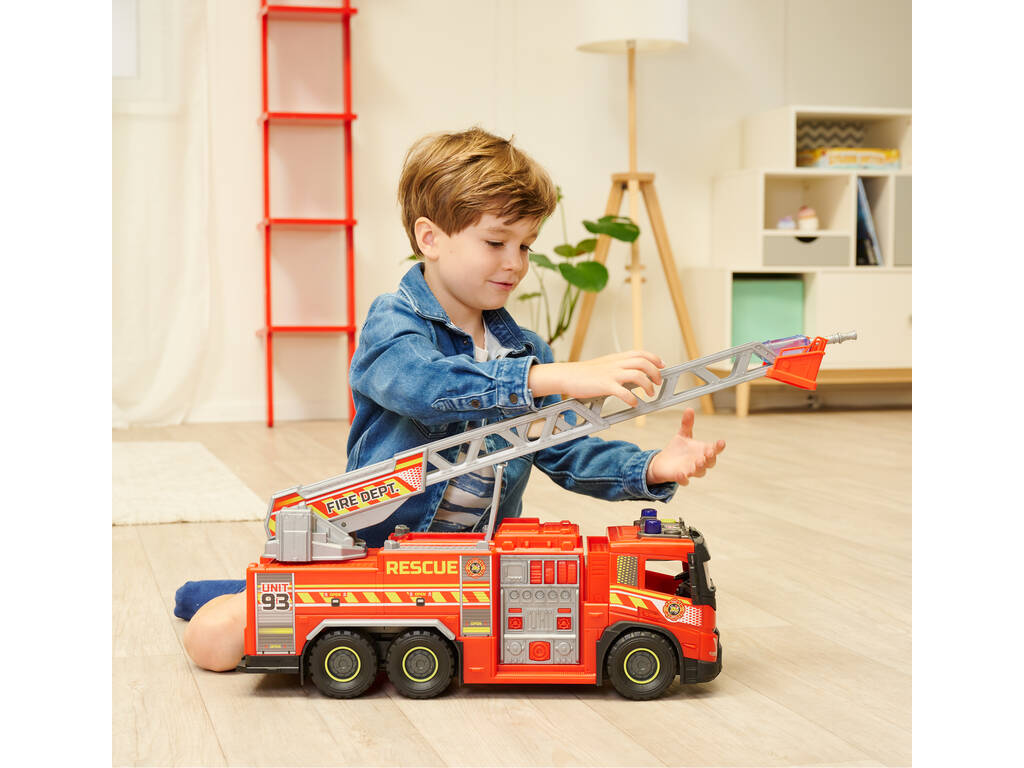 Camion de pompiers Volvo 55 cm avec lumières et sons