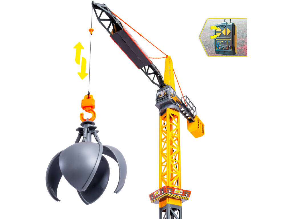 Dickie Toys Grue 110 avec contrôleur à câble
