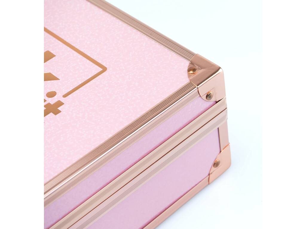 Pink It Trousse de maquillage de voyage avec miroir