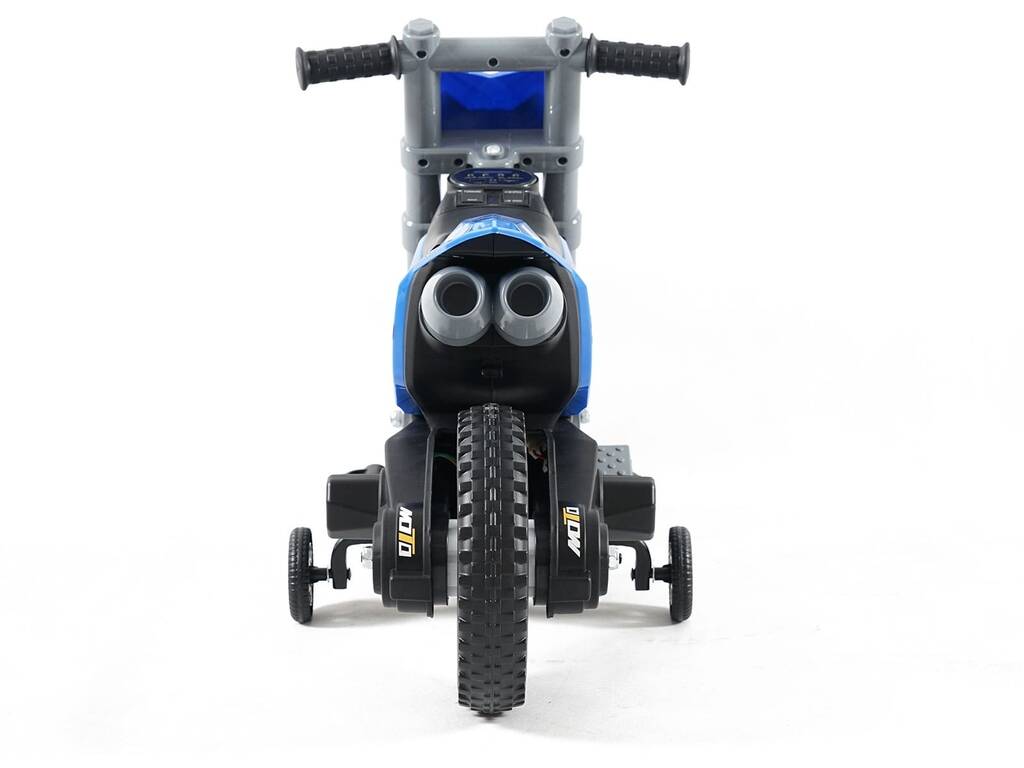 Moto a Batería Azul de 6V con Ruedines