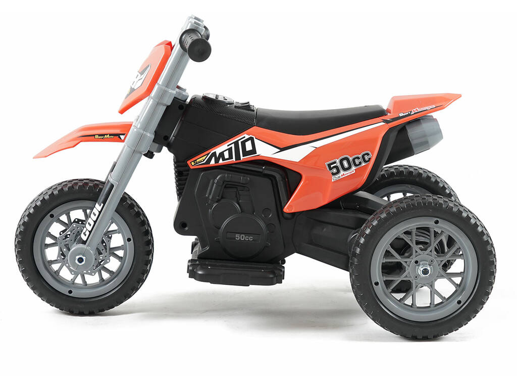 Moto a Batería Roja de 6V con 3 Ruedas