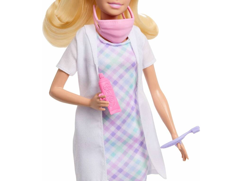 Barbie Tu peux être une poupée dentiste avec accessoires