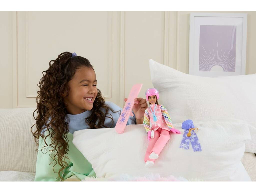 Barbie Tu peux être une poupée snowboardeuse avec accessoires