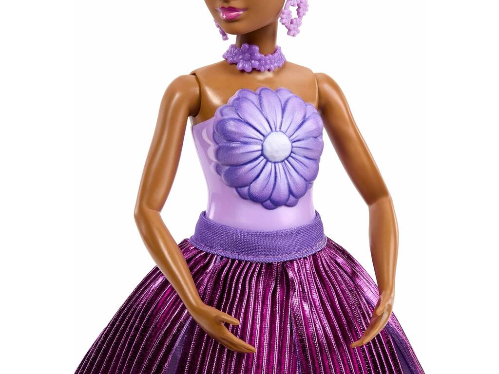 Barbie Petal Pop Bambola Lila con cucciolo e accessori