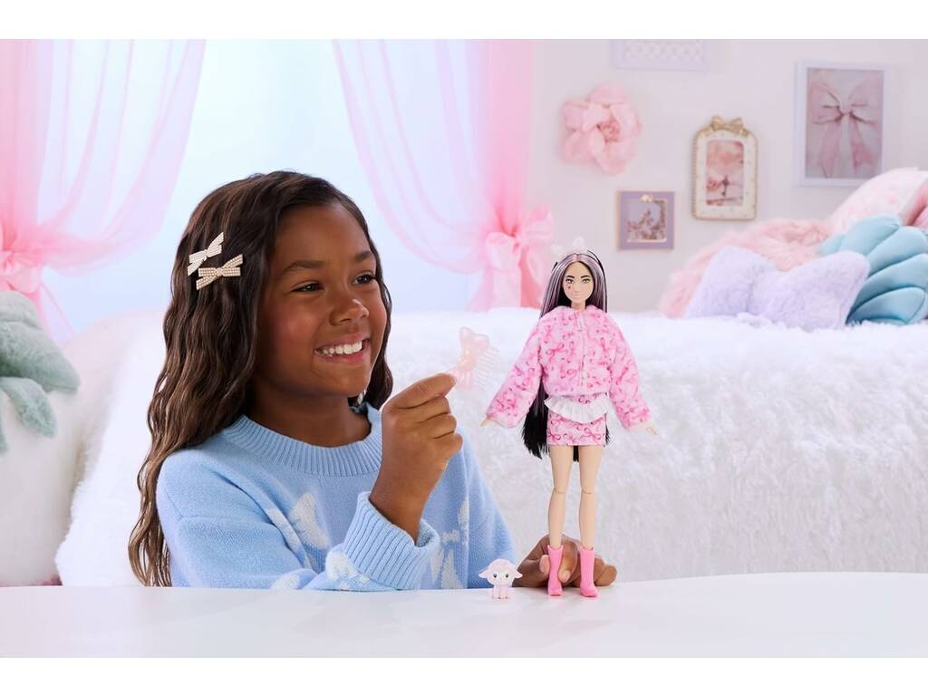 Barbie Cutie Reveal Fiocchi Dolci Pecorella Rosa