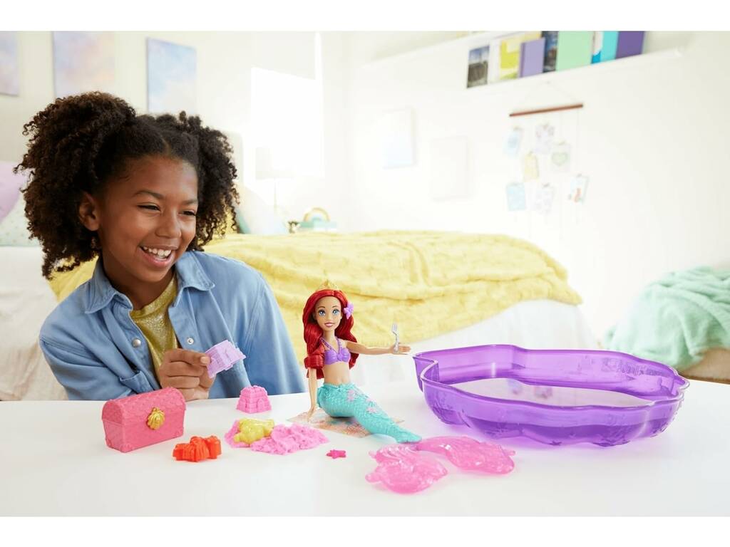 Disney Princess Muñeca Ariel Agua y Arena