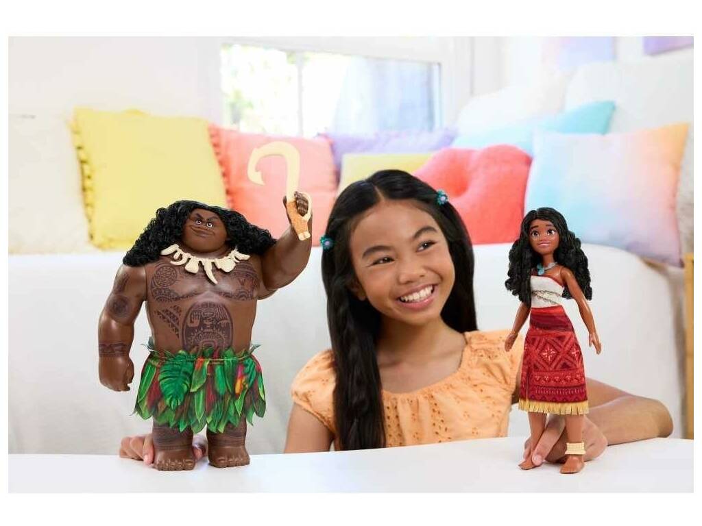 Disney Vaiana 2 Pack Ensemble de voyageurs avec poupées Vaiana et Maui