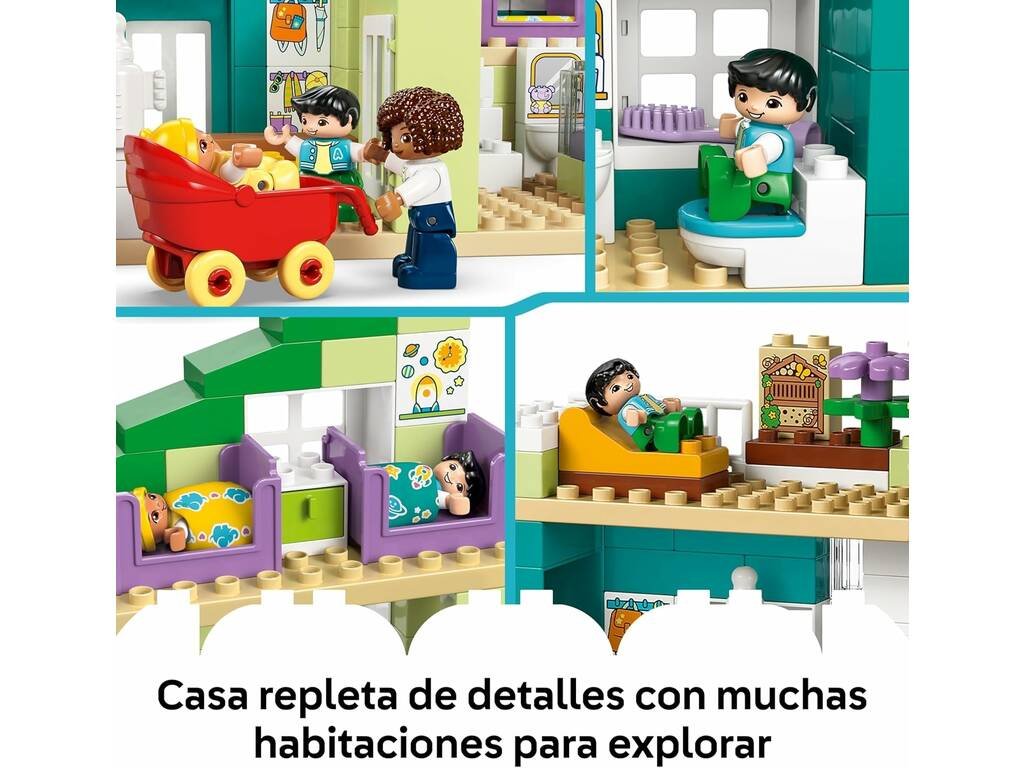 Lego Duplo Casa Familiar Moderna 3 em 1 com Figuras