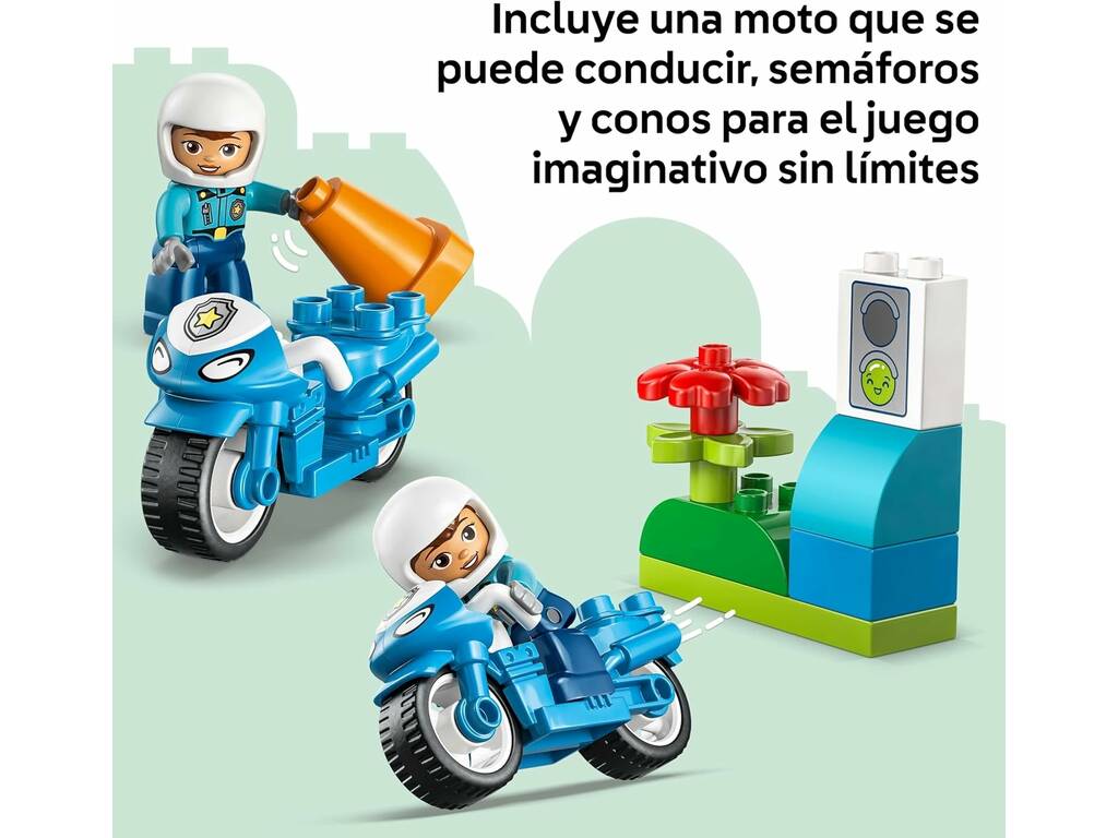 Lego Duplo Moto da Polícia Azul