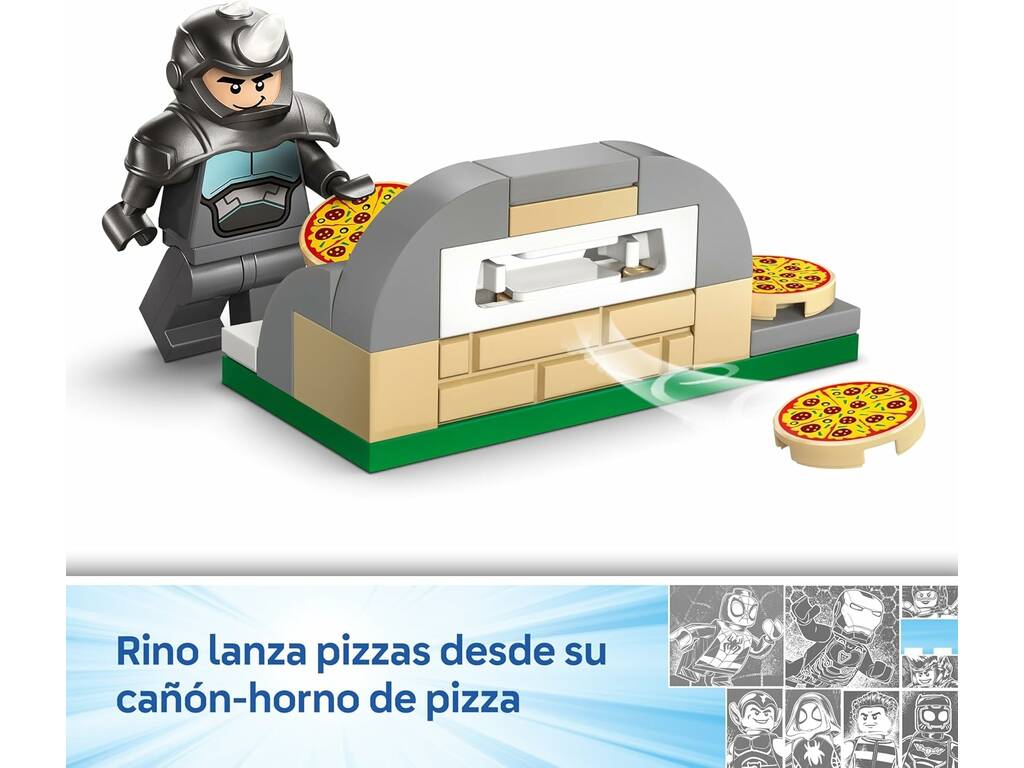 Lego Marvel Spidey sulla sua moto vs Rino