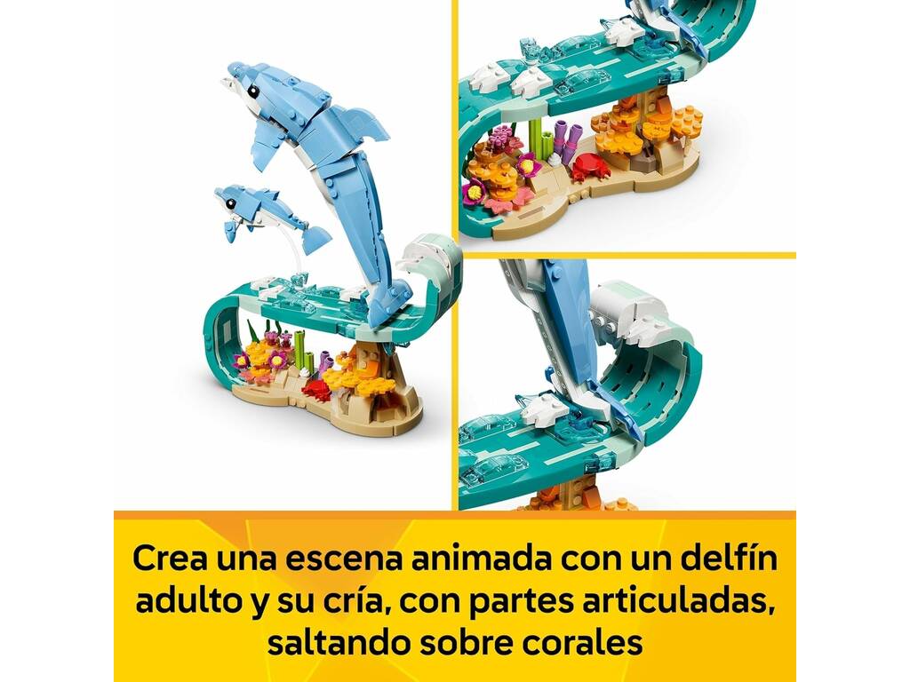 Lego Creator 3 in 1 Animali marini: Bellissimi delfini