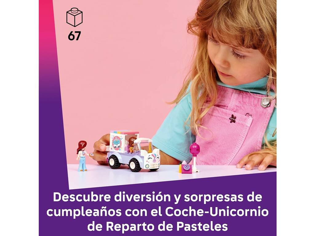 Lego Friends Auto Unicorno per la consegna di torte