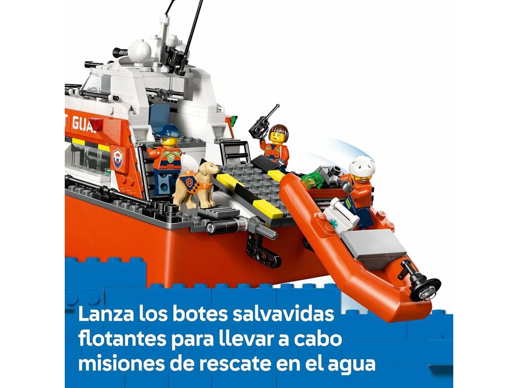 Lego City Barca e elicottero di soccorso della guardia costiera