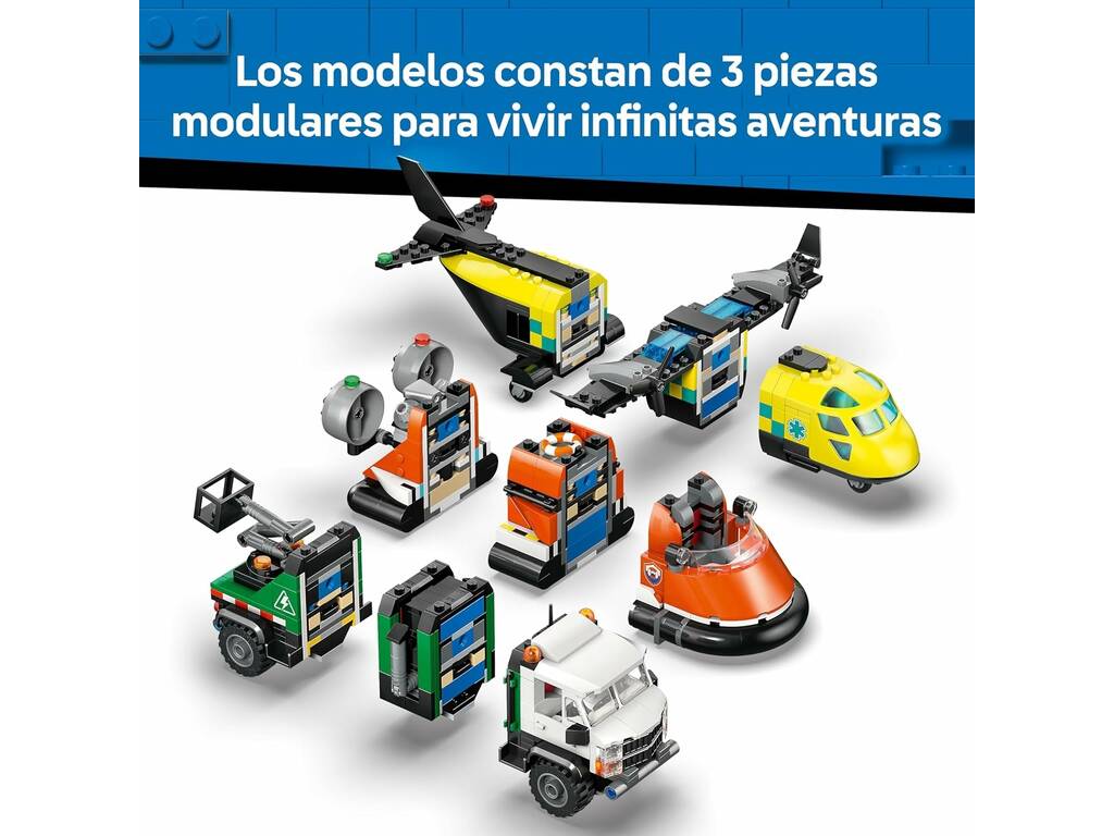 Lego City Remix: Aereo, camion tecnico e hovercraft
