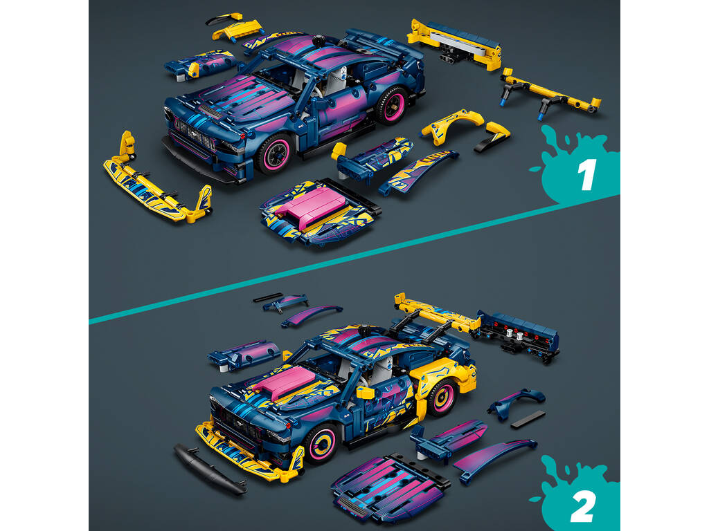 Lego Technic Taller de Tuning: Coche Ford Mustang GT