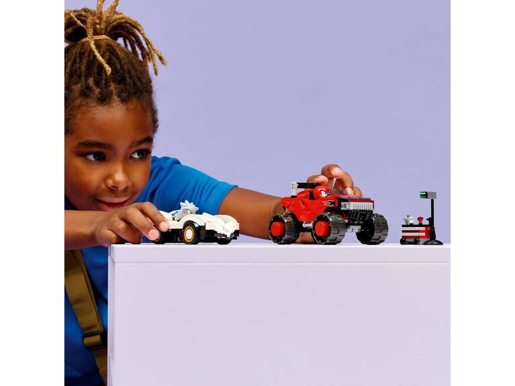 Lego Sonic Auto di Silver vs Monster Truck di Knuckles