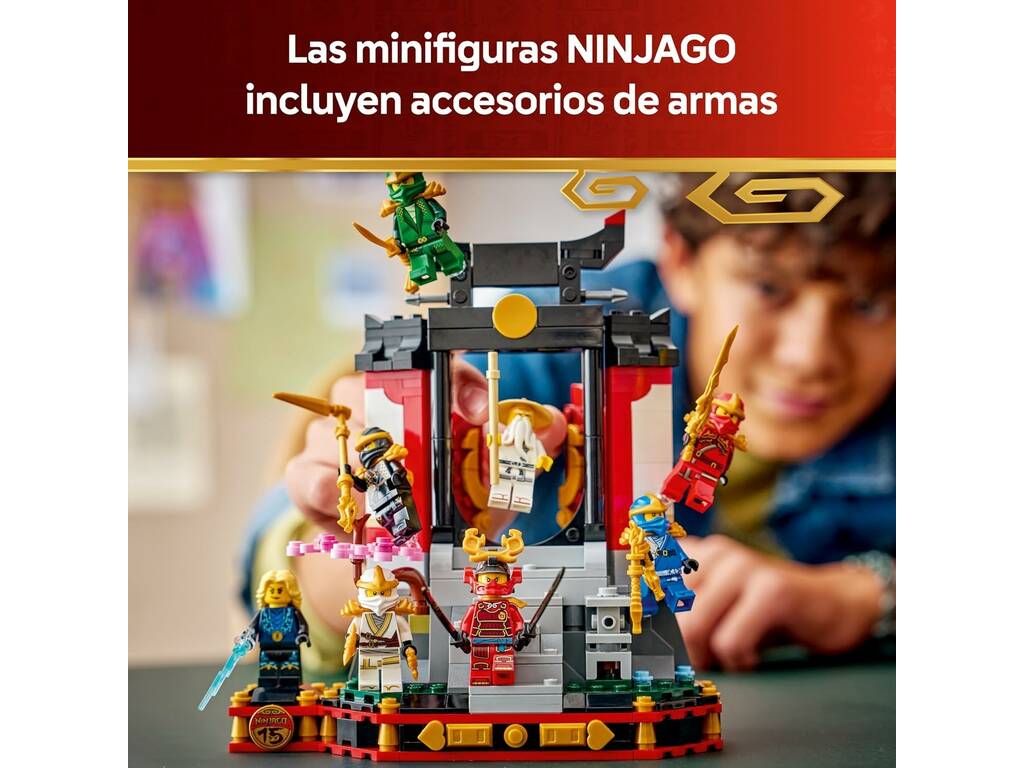 Lego Ninjago Esposizione dei personaggi ninja 15° anniversario