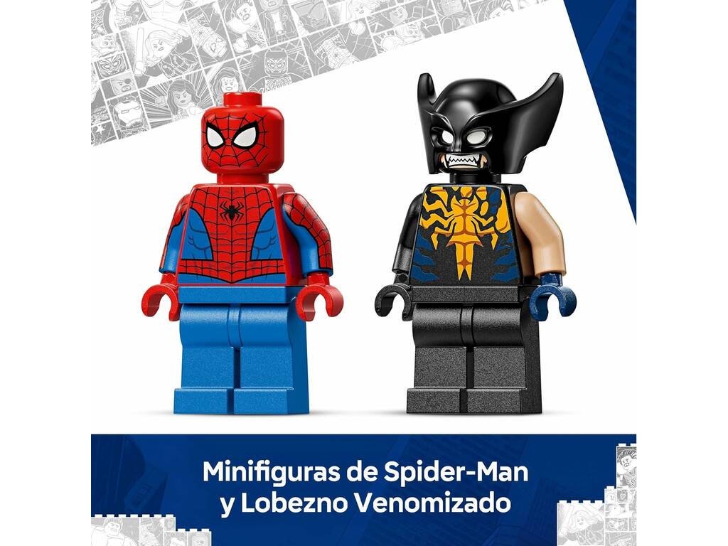 Lego Marvel Auto di Spiderman vs Wolverine Venomizzato