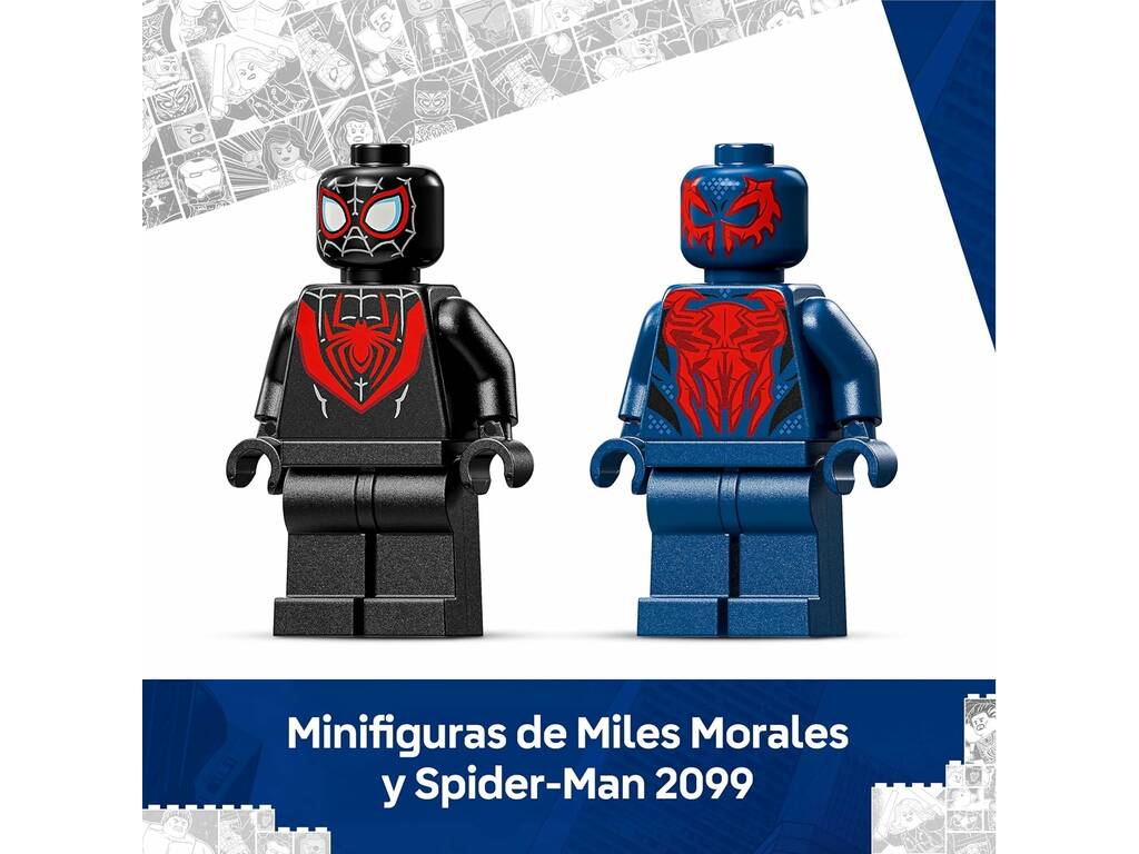 Lego Marvel Armatura Robotica di Miles Morales vs Spiderman 2099