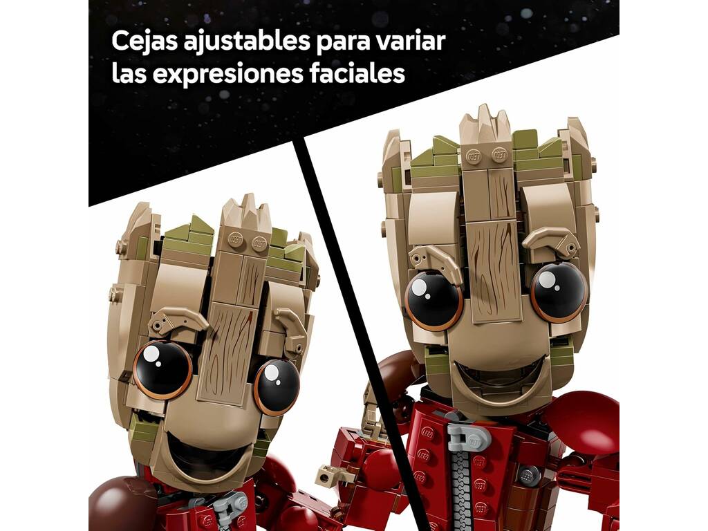 Lego Marvel Groot con costume da saccheggiatore