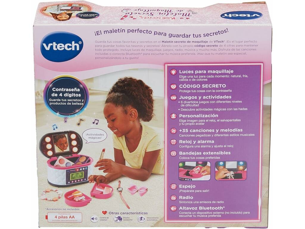 Kidisecrets Valigetta segreta per il trucco 10 in 1 Bianca