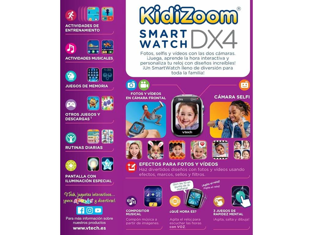 KidiZoom Smart Watch DX4 Frambuesa