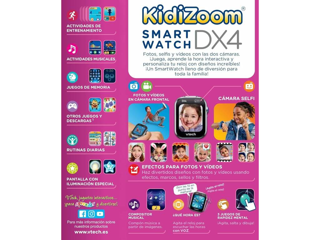 KidiZoom Smart Watch DX4 Rosa