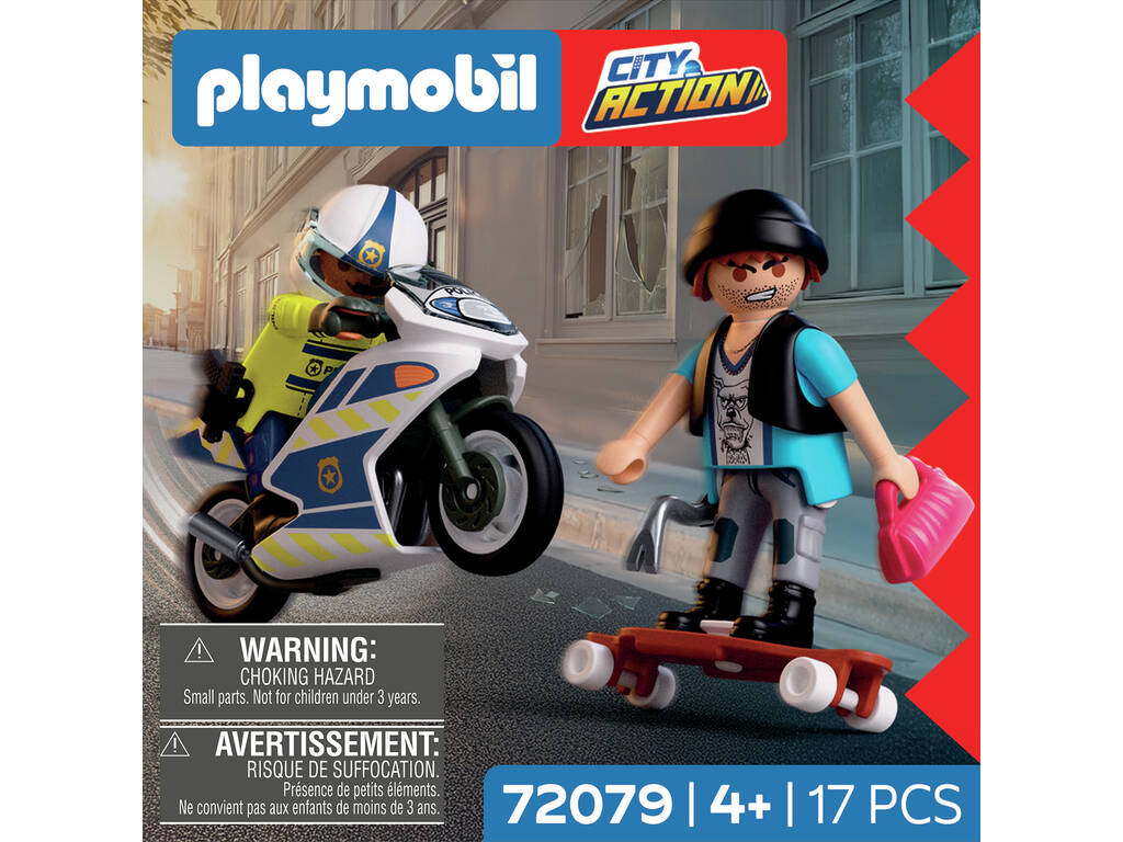 Playmobil City Action Persecución en Moto