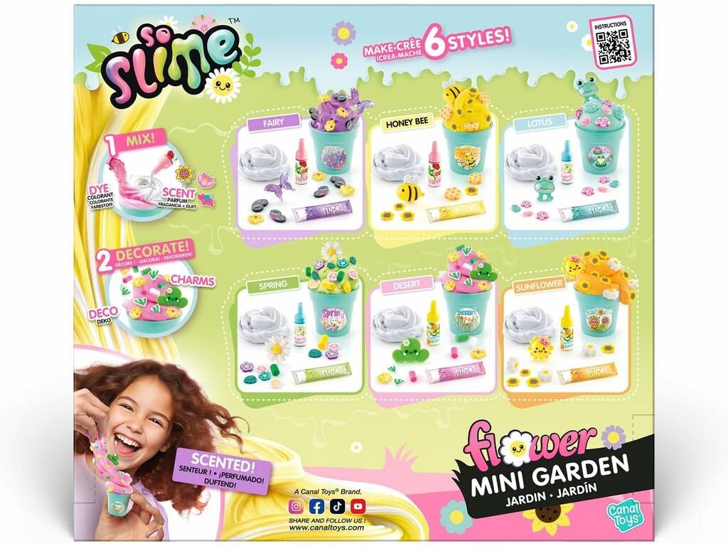 So Slime Mini Jardín Slime Perfumado con 6 Estilos