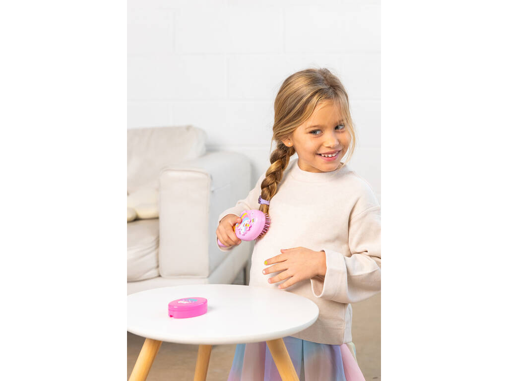 Funlockets Brosse à cheveux secrète avec applicateur de paillettes