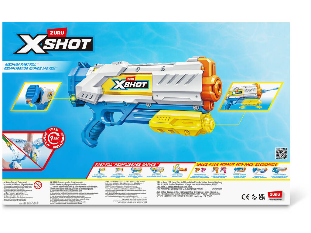 Zuru X-Shot Lanzador de Agua Fast-Fill Medium