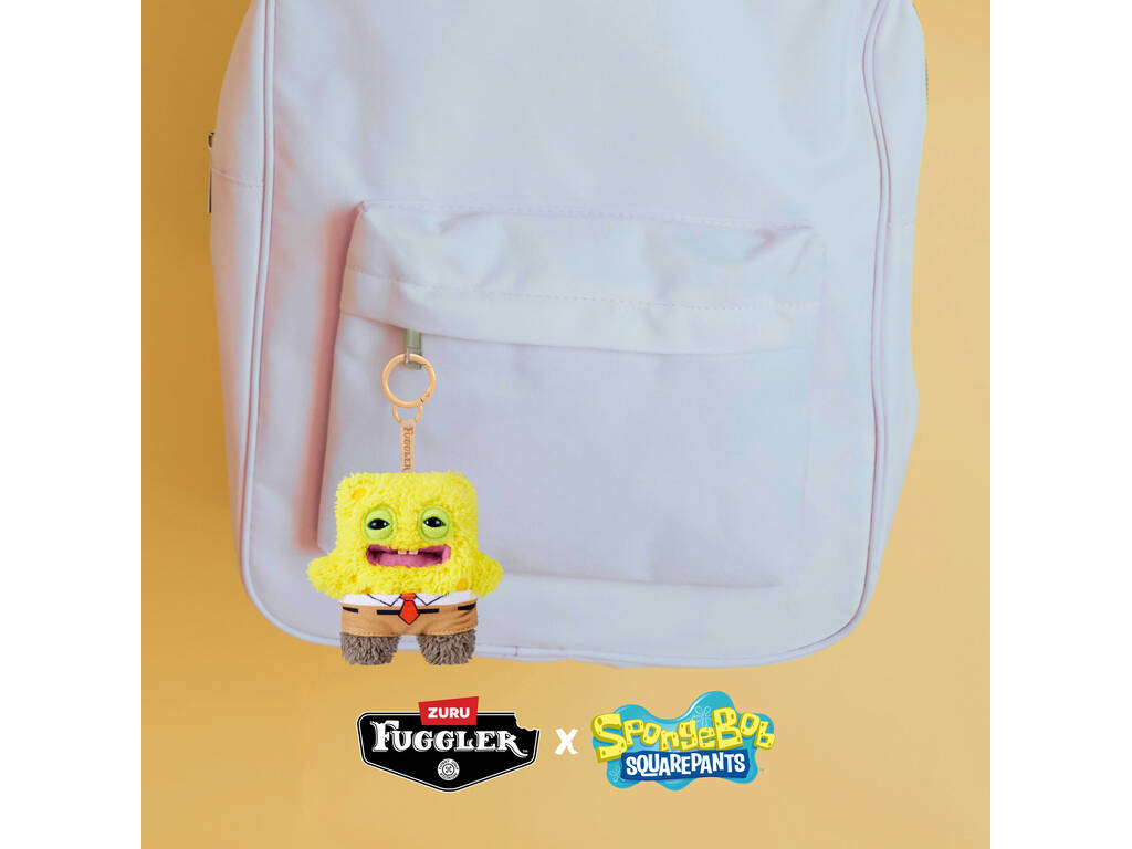 Zuru Fuggler Bob Éponge Porte-clés en peluche Personnage de 12 cm
