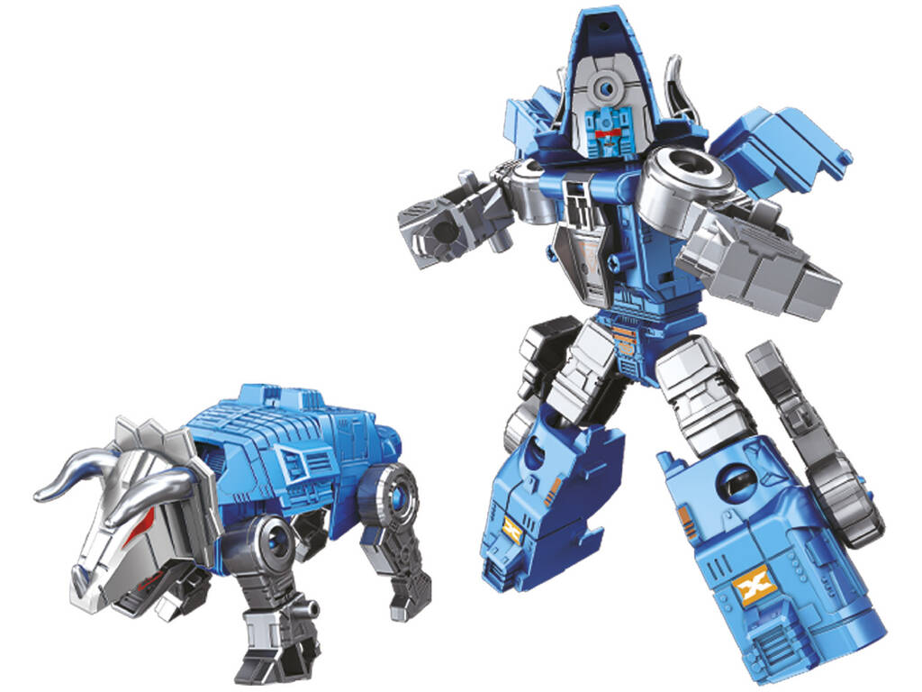 Jurassic Nexus Guardián Estelar Definitivo Figura Transformable 6 en 1 Dinosaurio de 24 cm