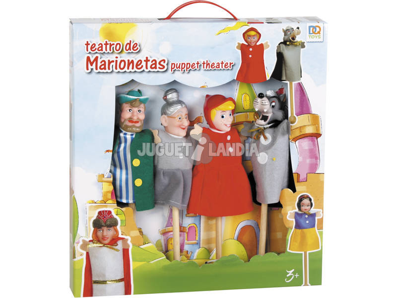 4 Marionetes com Bastão com 9 Cartões Marionetes 