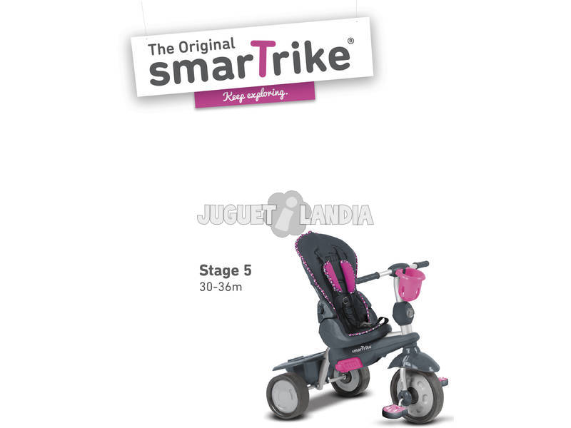 Triciclo Smart Trike Splash 5 em 1 Rosa