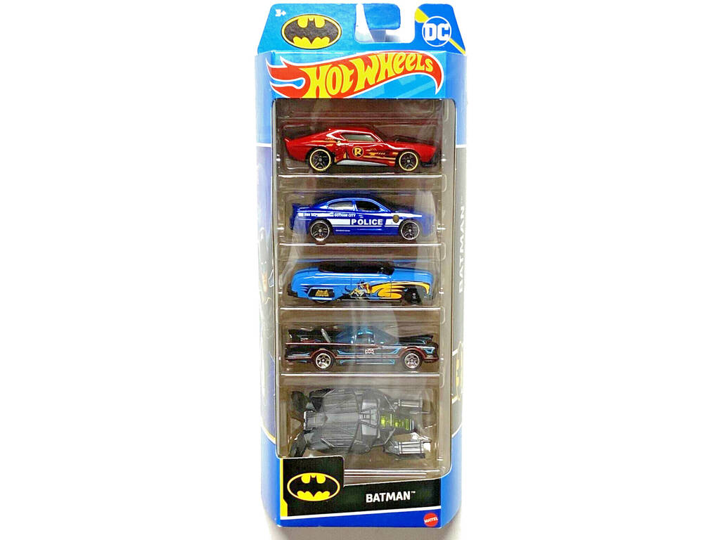 Hot Wheels pack 5 coches Batman