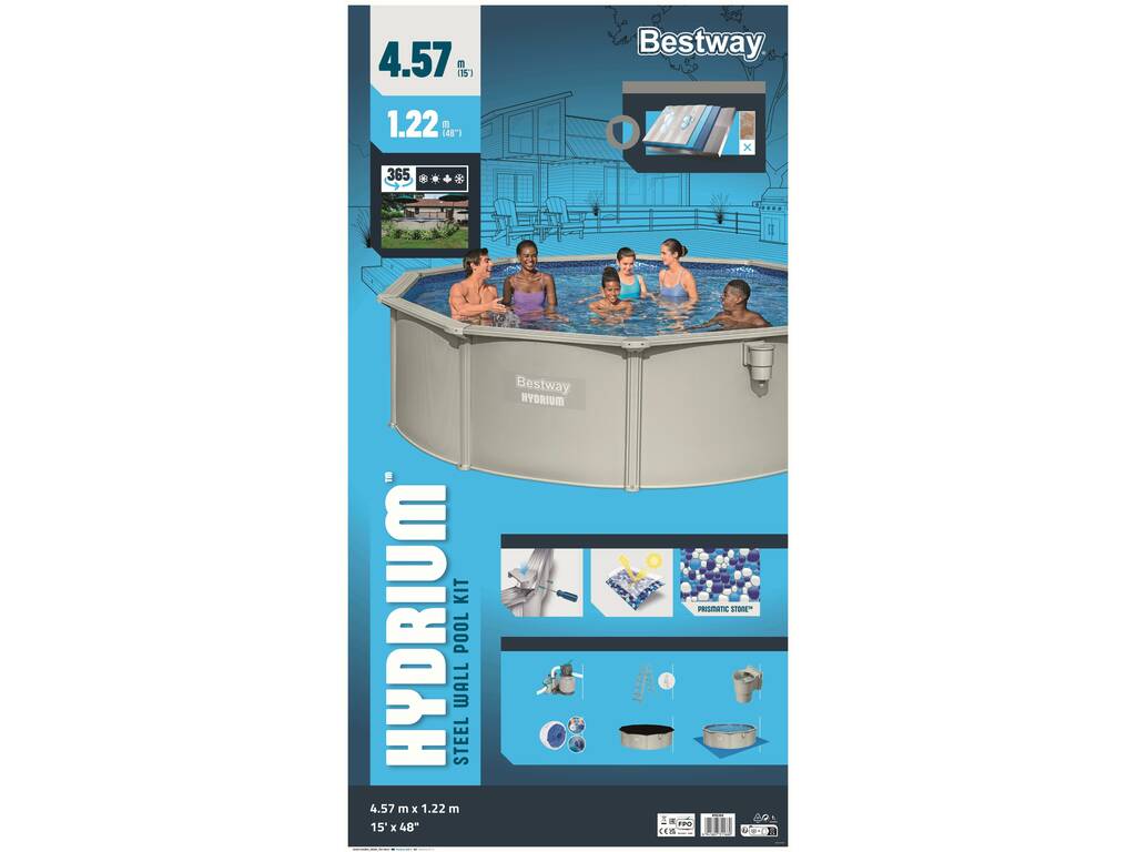 Piscine Hydrium éparateur à sable 457 x 122 cm Bestway 56384