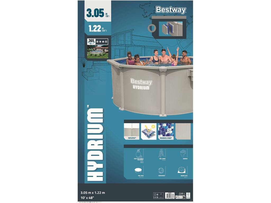 Piscine Hors Sol Hydrium 300 x 120 cm Bestway 56566